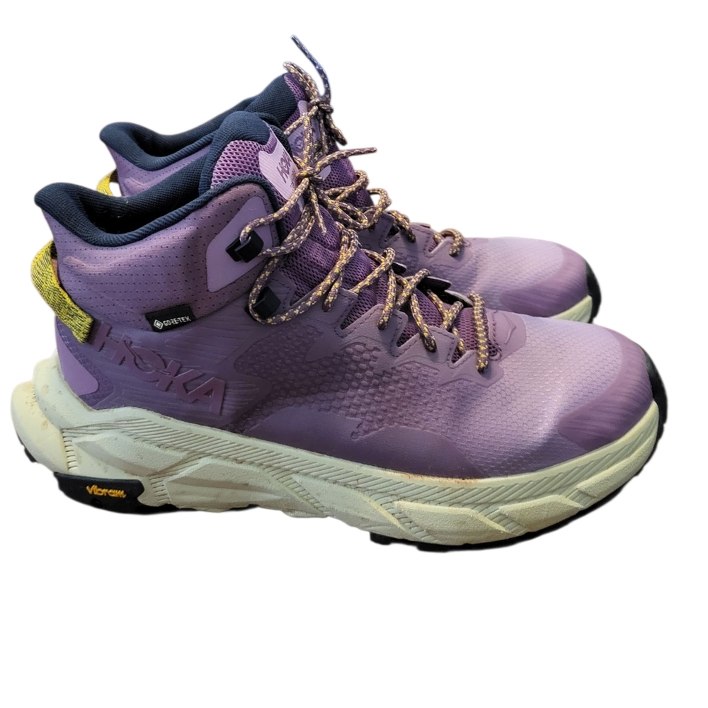 Hoka One One Trail Code GTX Wmns Size 11 B Hiking Shoes Purple Amethyst Goretex - Picture 2 of 11